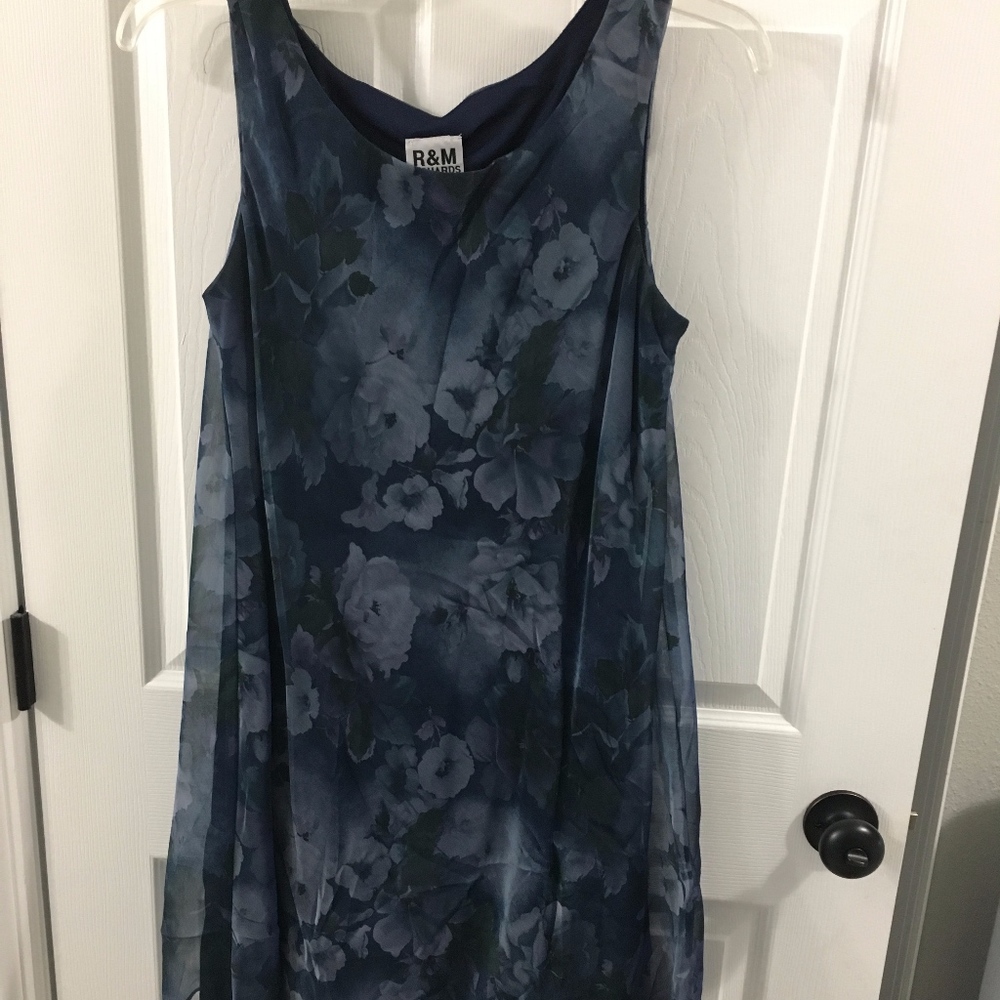 R & M RICHARD SHEER SHEATH DRESS W/ JACKET 14